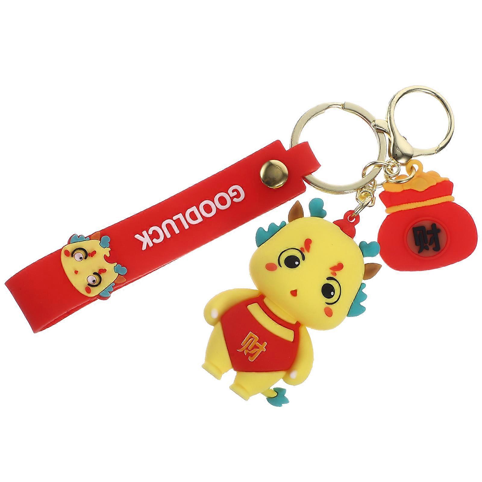 Hanging Decoration Keychain With Dragon Shape For Car Keys And House Keys 1Pack