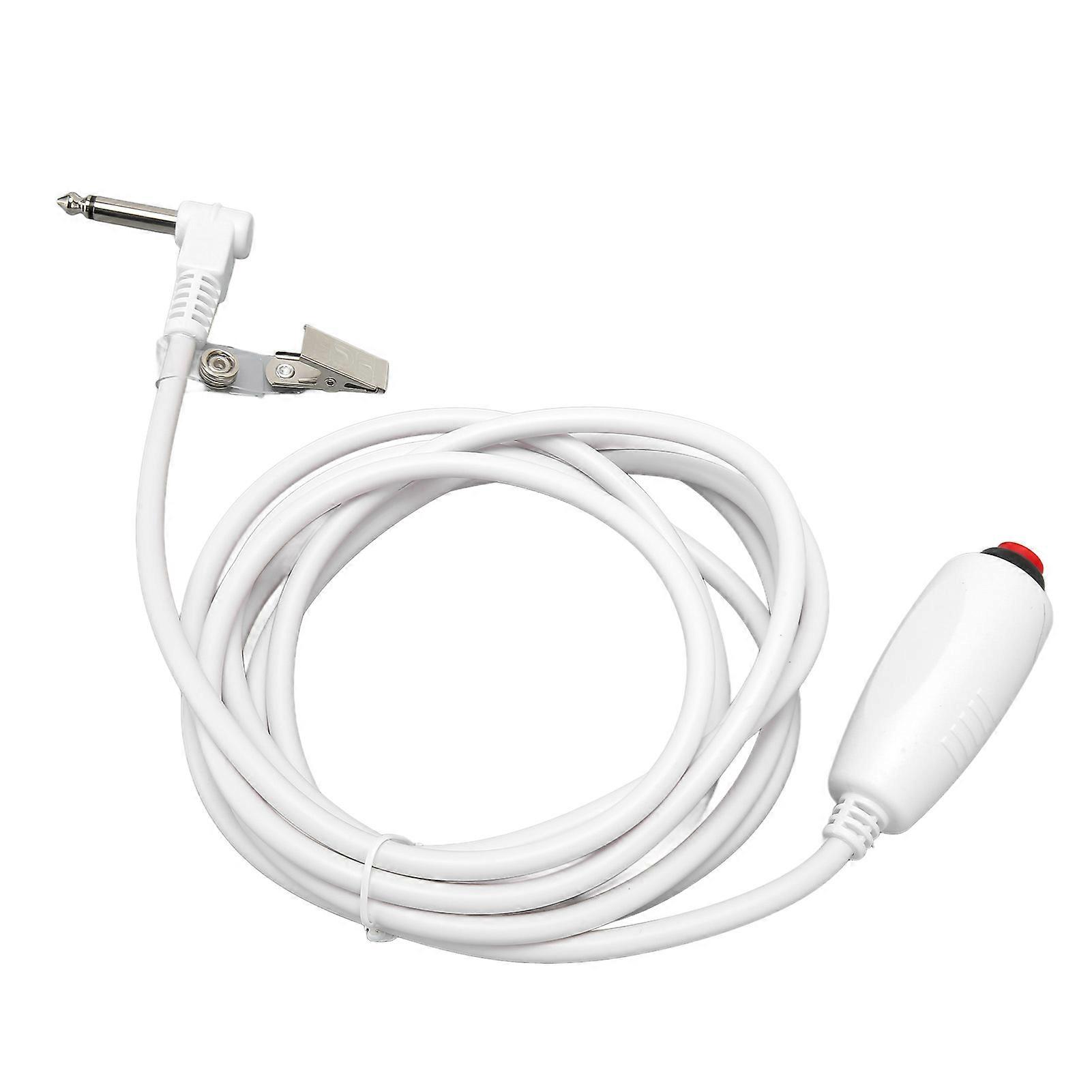 Push Button Cord Universal 6.35mm Interface Replacement Nurse Call Cord with Clip for Nurse Station 9.8ft 