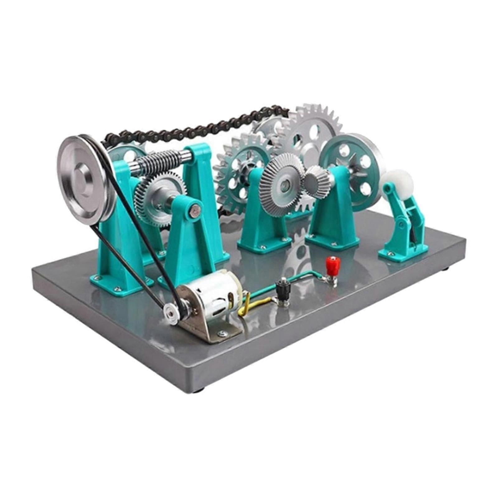 Mechanical Gearbox Model For Classroom Physics, Educational Teaching Instrument, Compact Size Lab Demonstration Tool