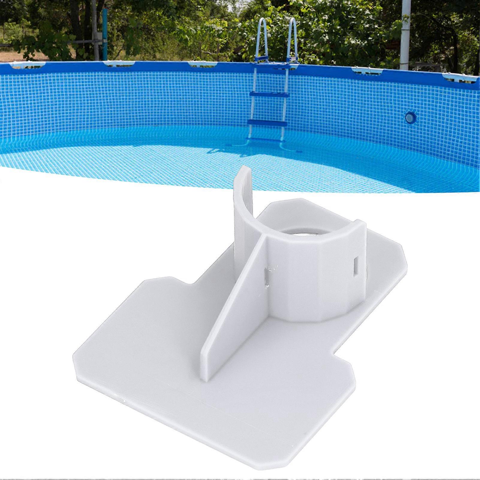 Swimming Pool Pipe Holders 10x8cm Gray ABS with Cable Tie