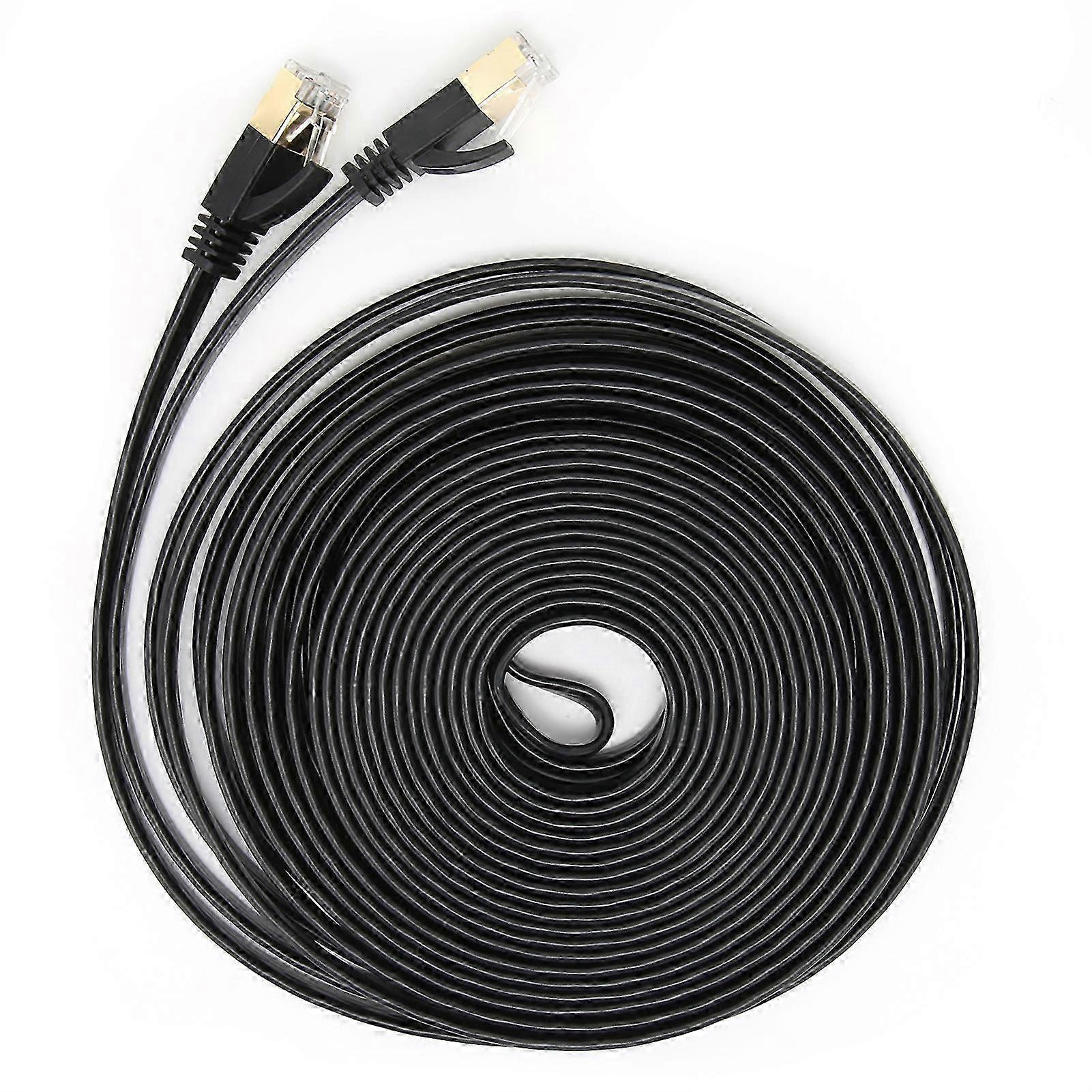 10 Meter Double Shielded CAT7 10 Gigabit Twisted Pair Network Cable for Computer Accessories