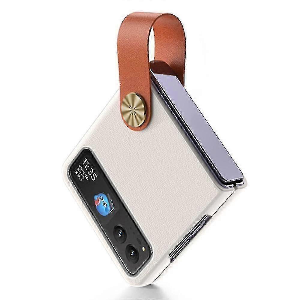 Protective PU Leather Coated Hard PC Phone Case with Kickstand for Motorola-Compatible Devices