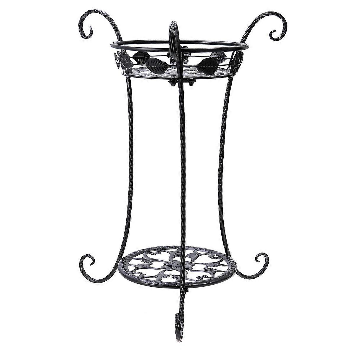 Metal Flower Stand Display Plants Stable Support Rectangular Shape Homeowners Office Workers 54.5x38x22cm 1Pack