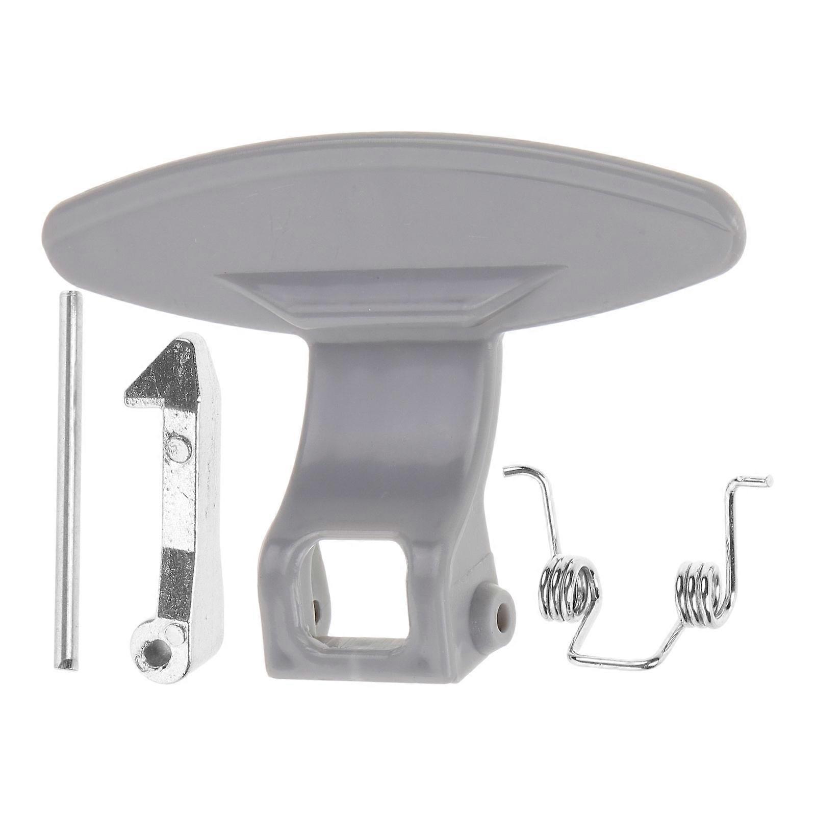 Washing Machine Parts Compatible With Lg Drum Washer Handle Simple Design Rectangular Silver Enhanced Functionality 1Set