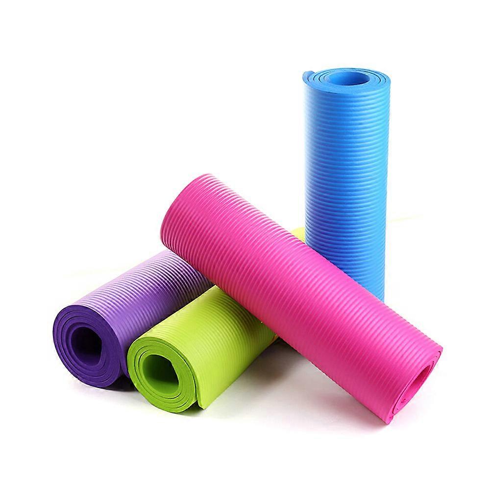 Extra Thick High Density Yoga Mat Nbr Material Moisture Resistant For Fitness Enthusiasts 1Pack