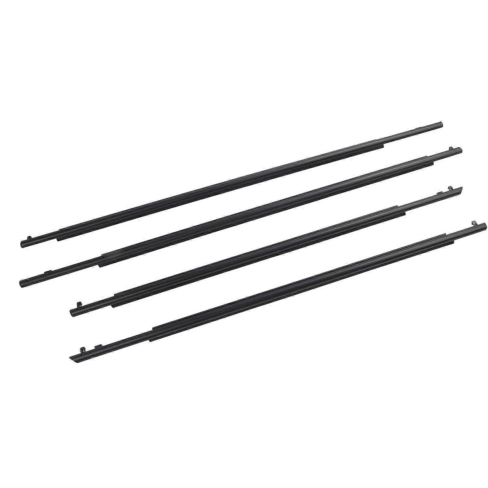 Car window seal, 4pcs Front to Rear Left Right Outer Rubber Window Weatherstrip 7571047021 7572047021