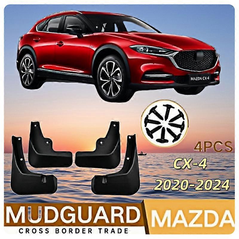Be suitable For Mazda CX-4  2020-2024  2021 2022 2023 Fender Mudguard Mud Flaps Guard Splash Flap Mudguards Car Accessories
