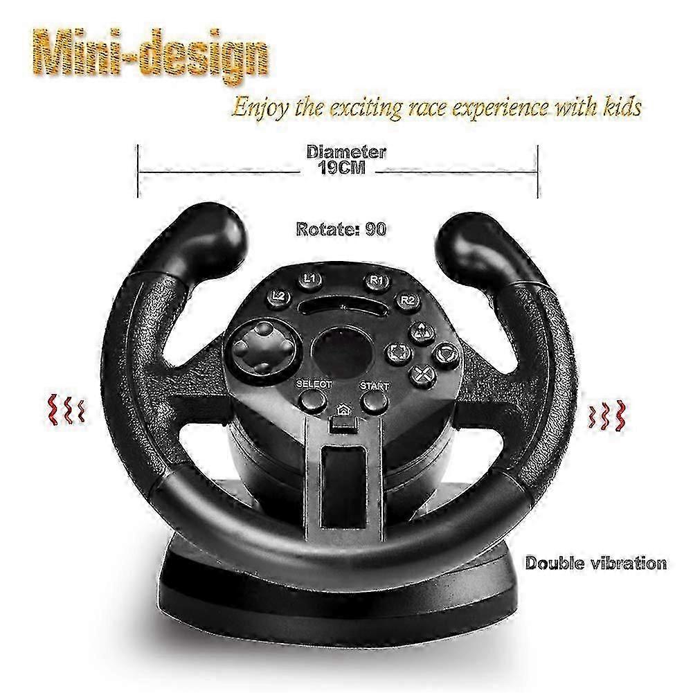 Game Racing Steering Wheel for Ps3/Pc Steering Wheel Vibration Joysticks Remote Controller Imulated jn