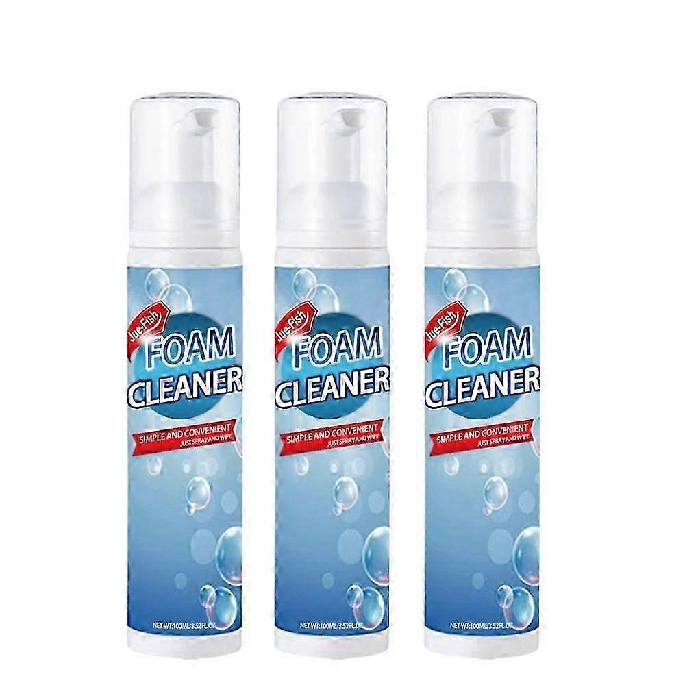 3x 100ml Degrease Foam Cleaner Rinse Stain Remover Smoking Machine Kitchen Degreasing Foaming Mousse Bottle Cleaner