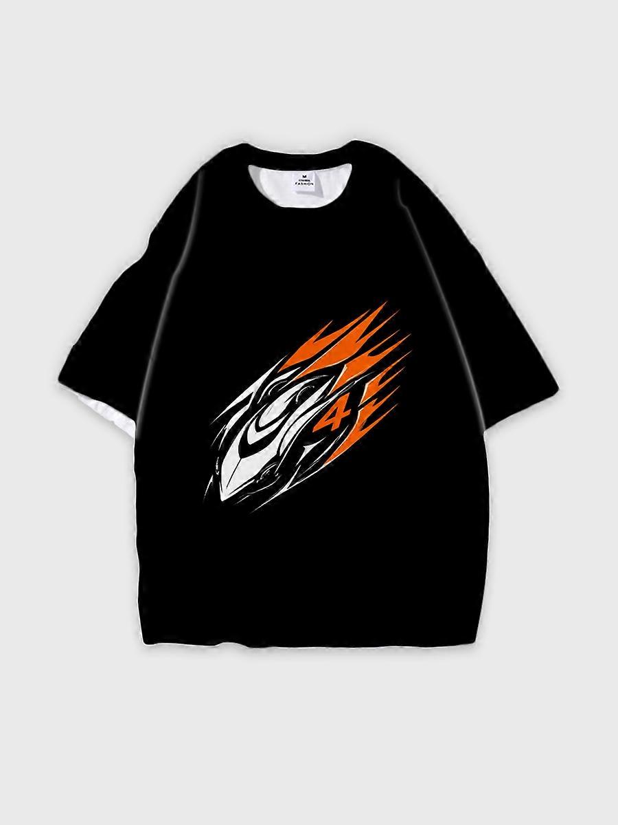 T-shirt round neck Pattern loose short sleeve JW2305