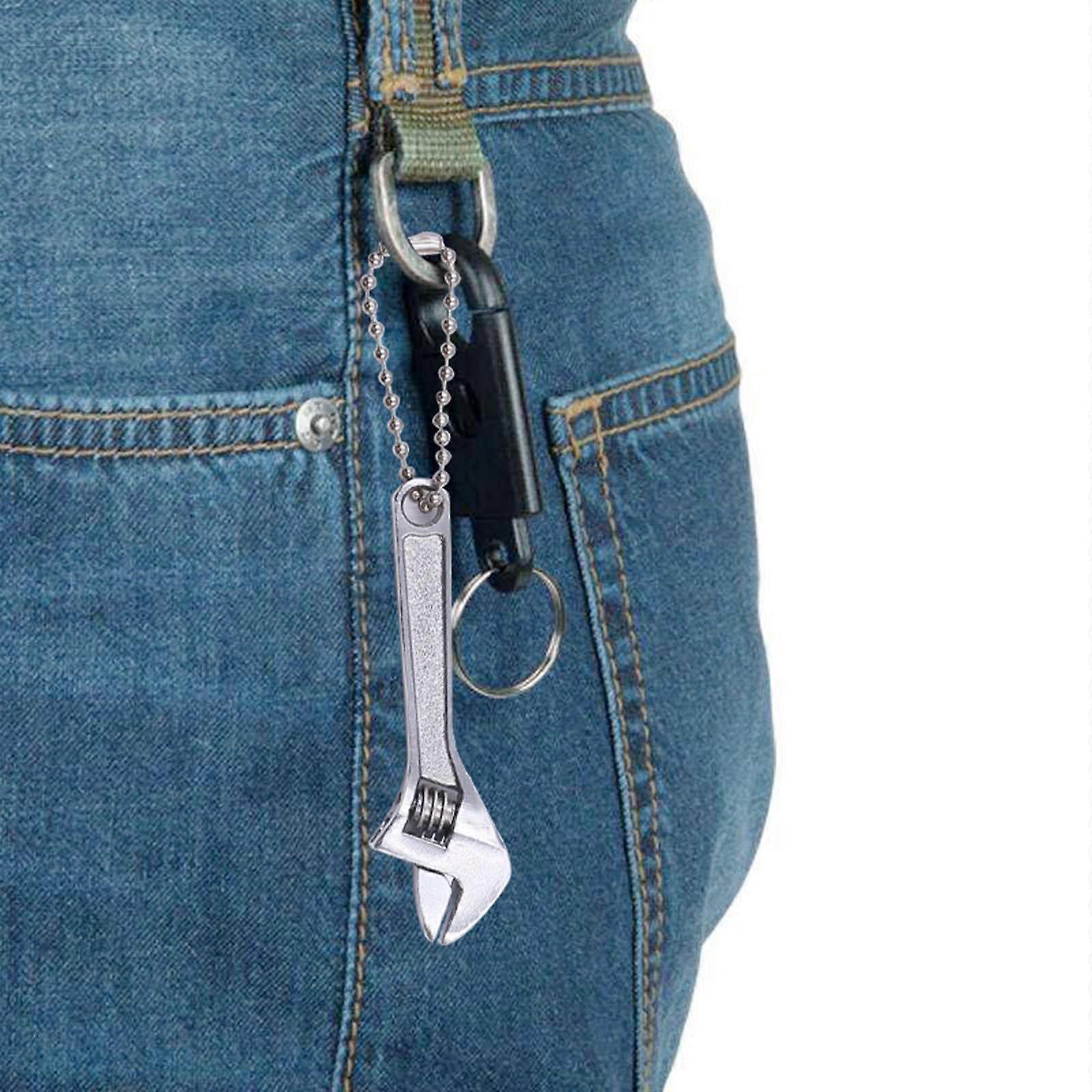 Adjustable 6.3cm Mini Wrench, 0-10mm Jaw Capacity, Portable Hand Tool for Manual Repairs, Precision Engineering