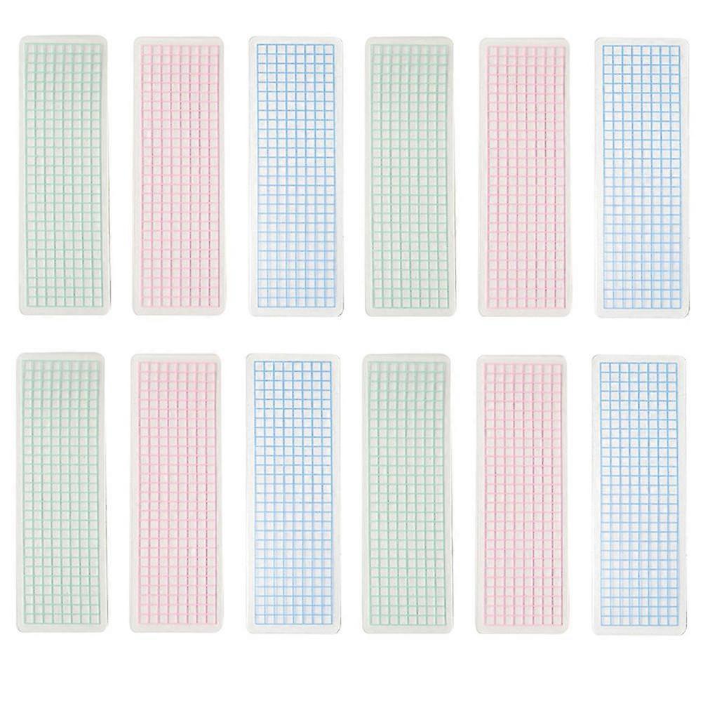45pcs Thickened Frosted Plastic Washi Tape Storage Cards with Rounded Corners for Home, Office, and School Supplies Durable Organizer in Green,