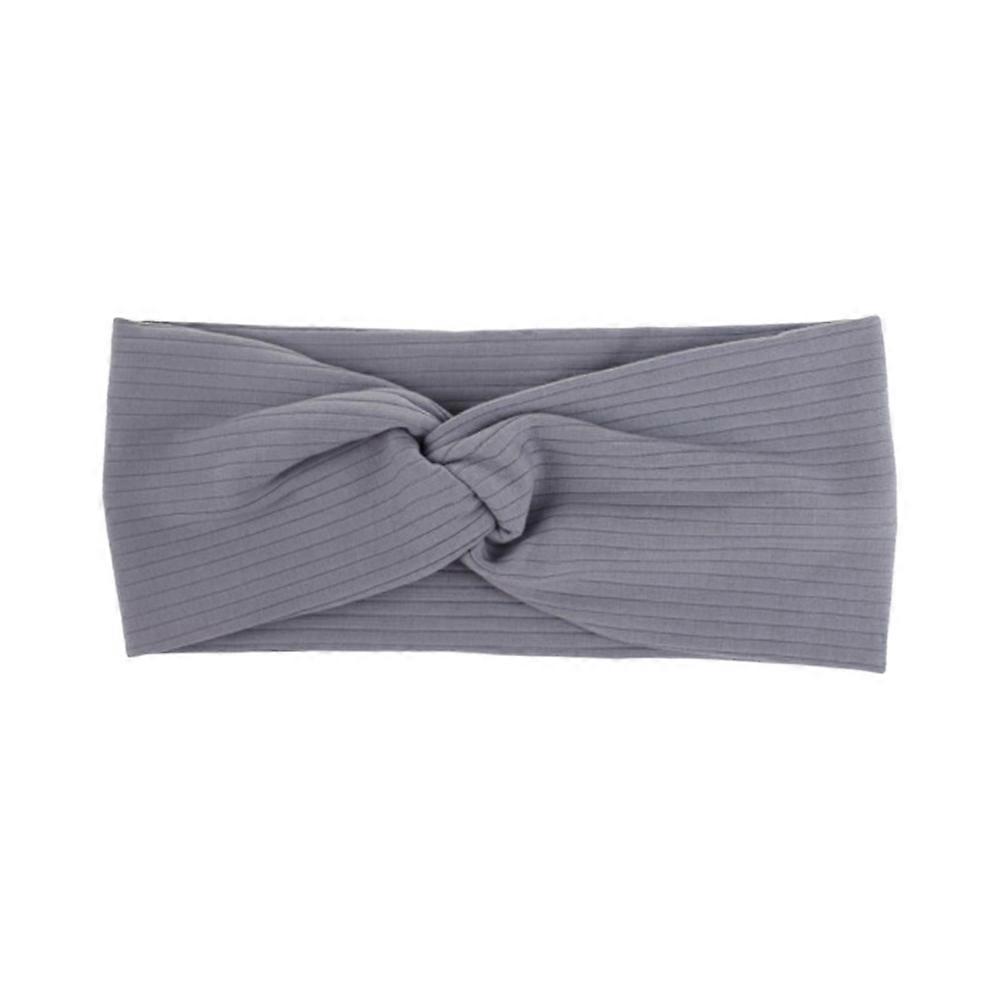 Hair Protection Elastic Headband Soft Cotton Headdress Minimalist Design For Yoga And Exercise Accessory Light Blue 1Set