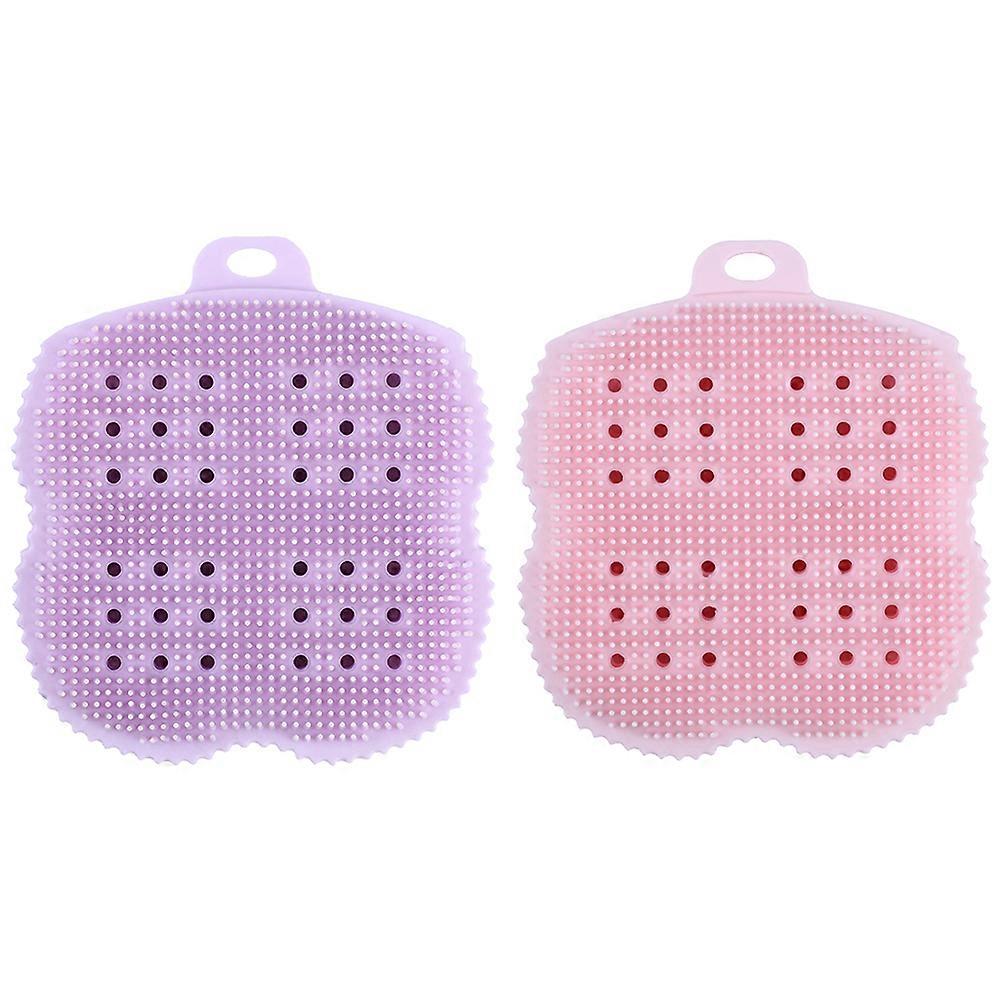 Shower Brush Back Scrubber for Cleaning 2Pcs Practical Massage Body Exfoliator