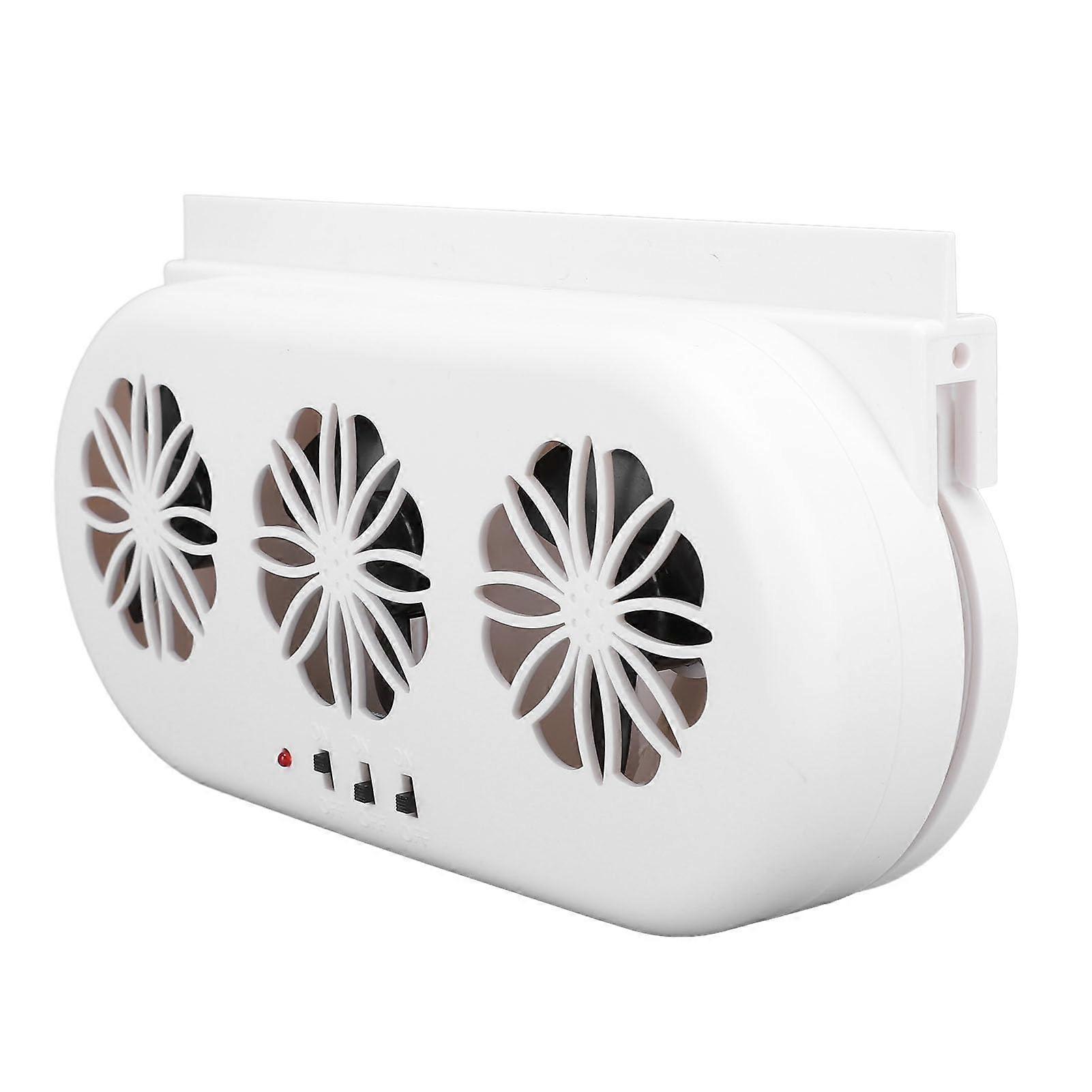 Solar Powered Car Extractor Fan, USB Interface, Energy Saving Ventilation Fan