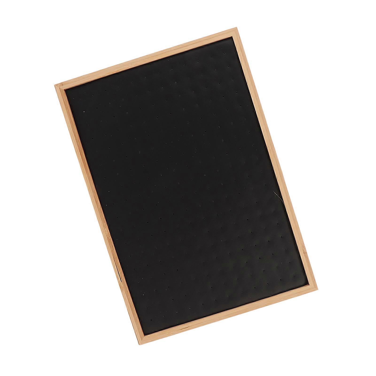 Ear Studs Tray 216 Holes Stackable Soft Lining Storage Case Earring Display Drawer Insert Black 