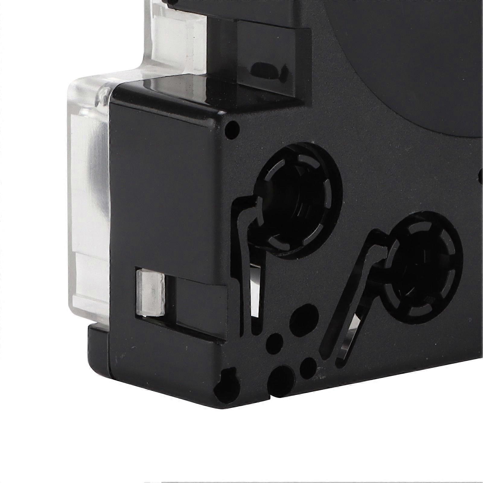 Label Tape PET Replacement Memo Paper for Epson Label Printer for KINGJIM Label MachineBlack On Silver