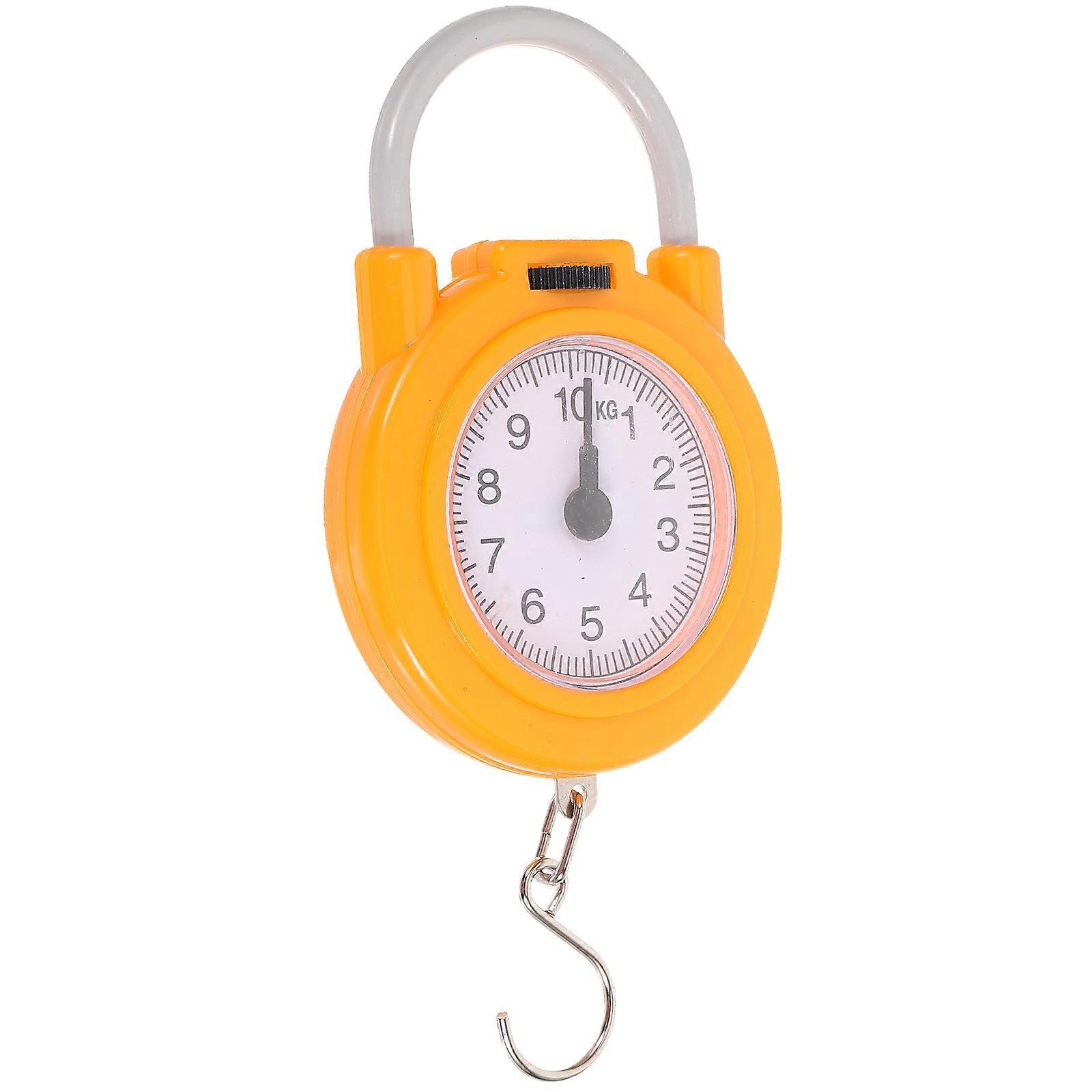 Compact Lightweight Mechanical Spring Scale for Luggage, Travel, and Outdoor Use – Accurate Hanging Scale with Hook for Kitchen and Portable Weighing