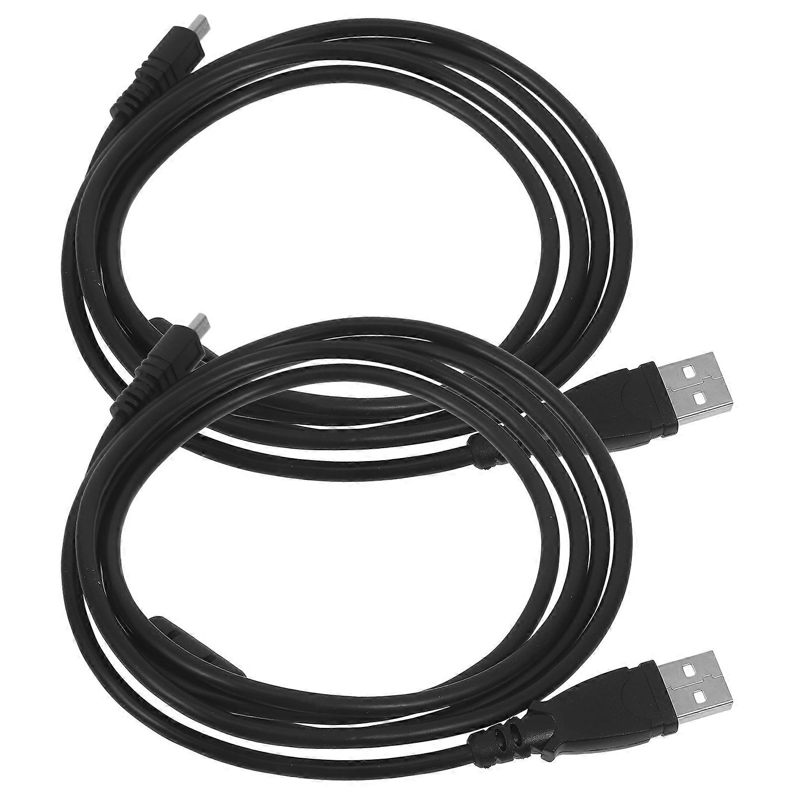 Data Transmission Cable Usb Mini Charger For Device Connection Copper 1.5M Prevention 2Pcs
