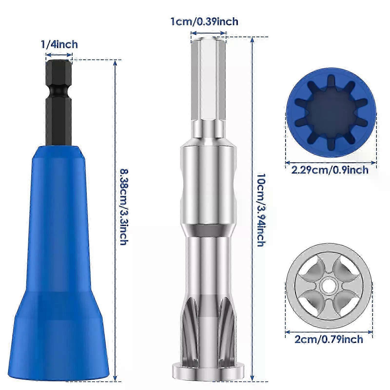 Wire Twister Tool Fit For Drill Wire Nut Twister Wire Stripper Tool Connector Driver with Chuck Cable Quick Stripping Socket Tools