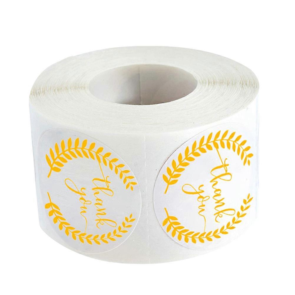 Self-Adhesive Gold Sticker Label Multi-Purpose Sealing For Wedding Birthday Events 2.5*2.5*0.2Cm 500Pcs