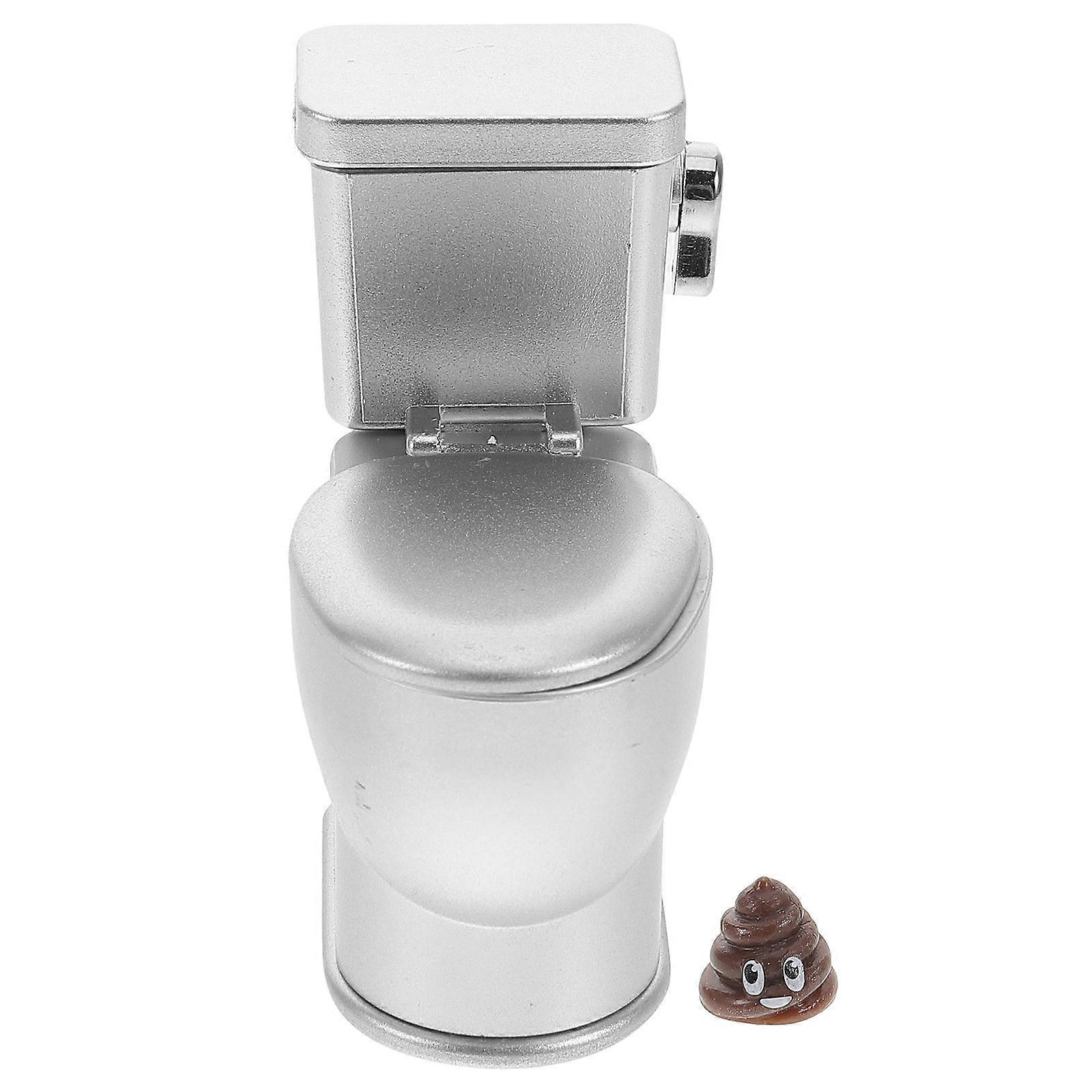 Dollhouse Miniatures Modern Toilet Model With Sound Function For Collectors And Hobbyists Compact Size 1Pack