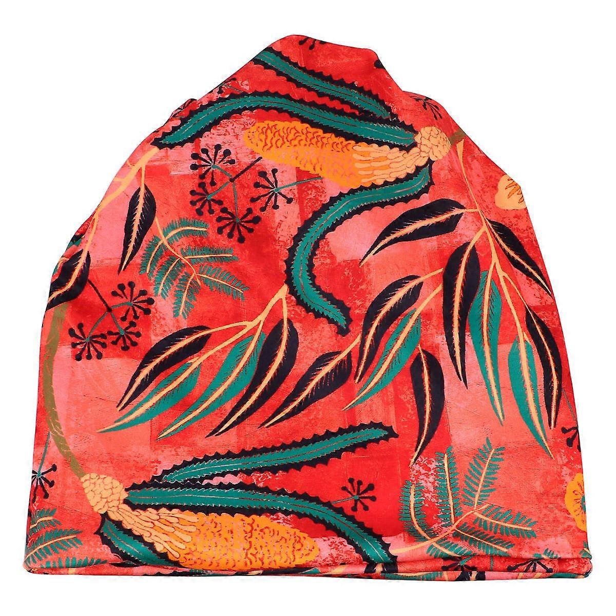 Windproof Headscarf Turban Cap for Women Practical Chemotherapy Head Wrap Orange