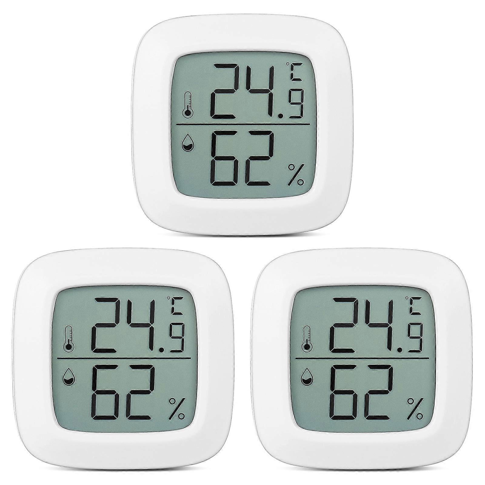 3pcs Mini Hygrometer Digital Temperature Gauge Temperature And Humidity Meter for