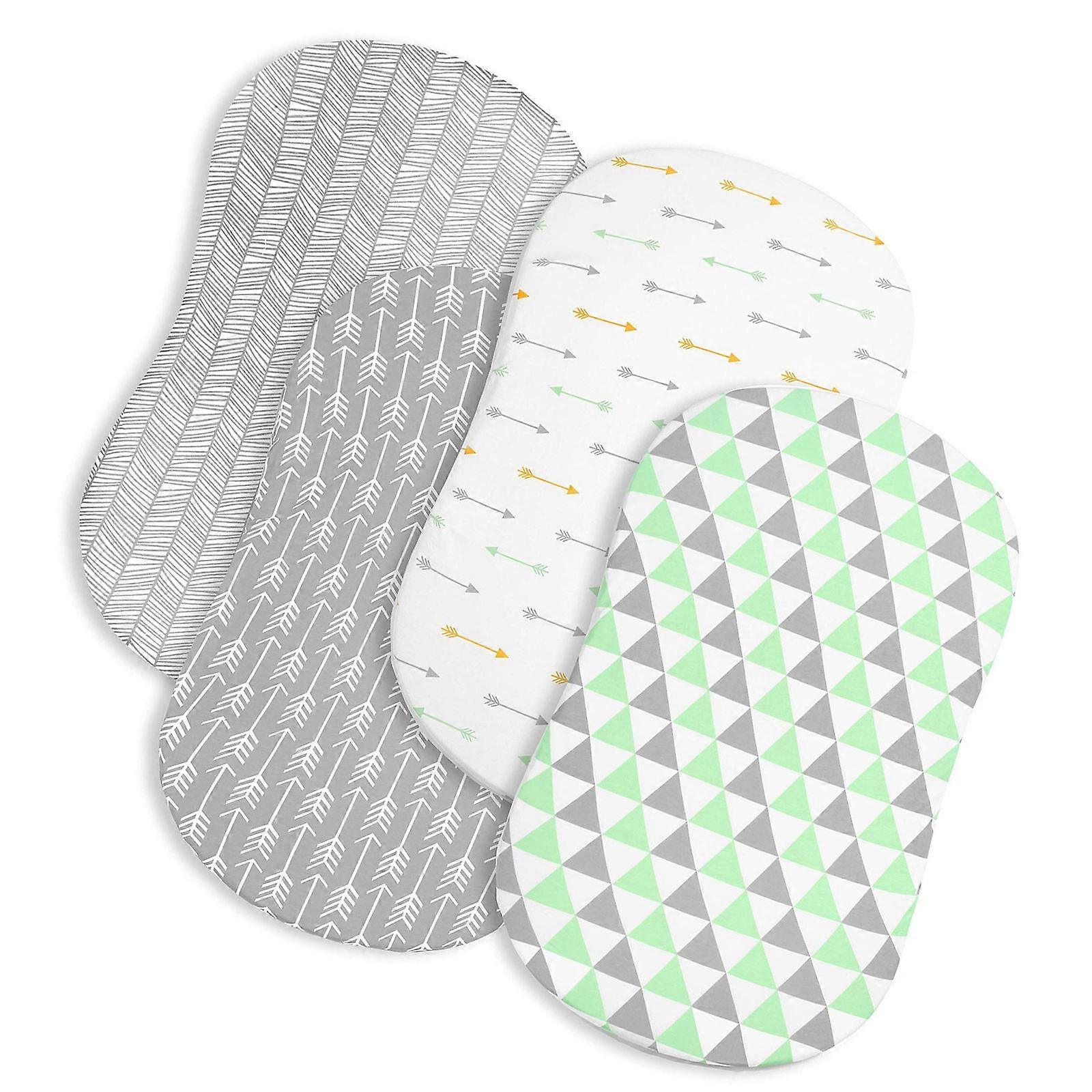 Nursery Crib Sheet Soft Touchs Sheet Comfortable Infant Bed Linens Lovely Pattern Baby Bed Sheet for Delicate Skin Multicolor