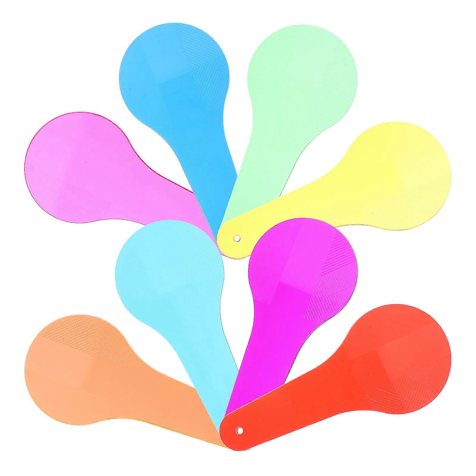 8 Sheets translucent mixing Color Sheets Primary Color Learning Tool for Elementary School Students