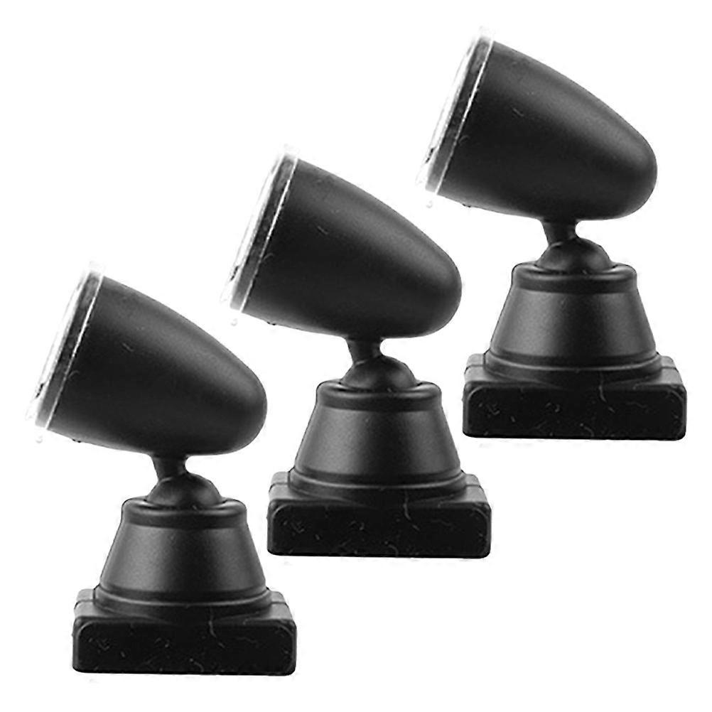 Diorama Model Railway Signal Light Decor Miniature Spotlight Set For Architectural Models 3Pcs Durable Toys