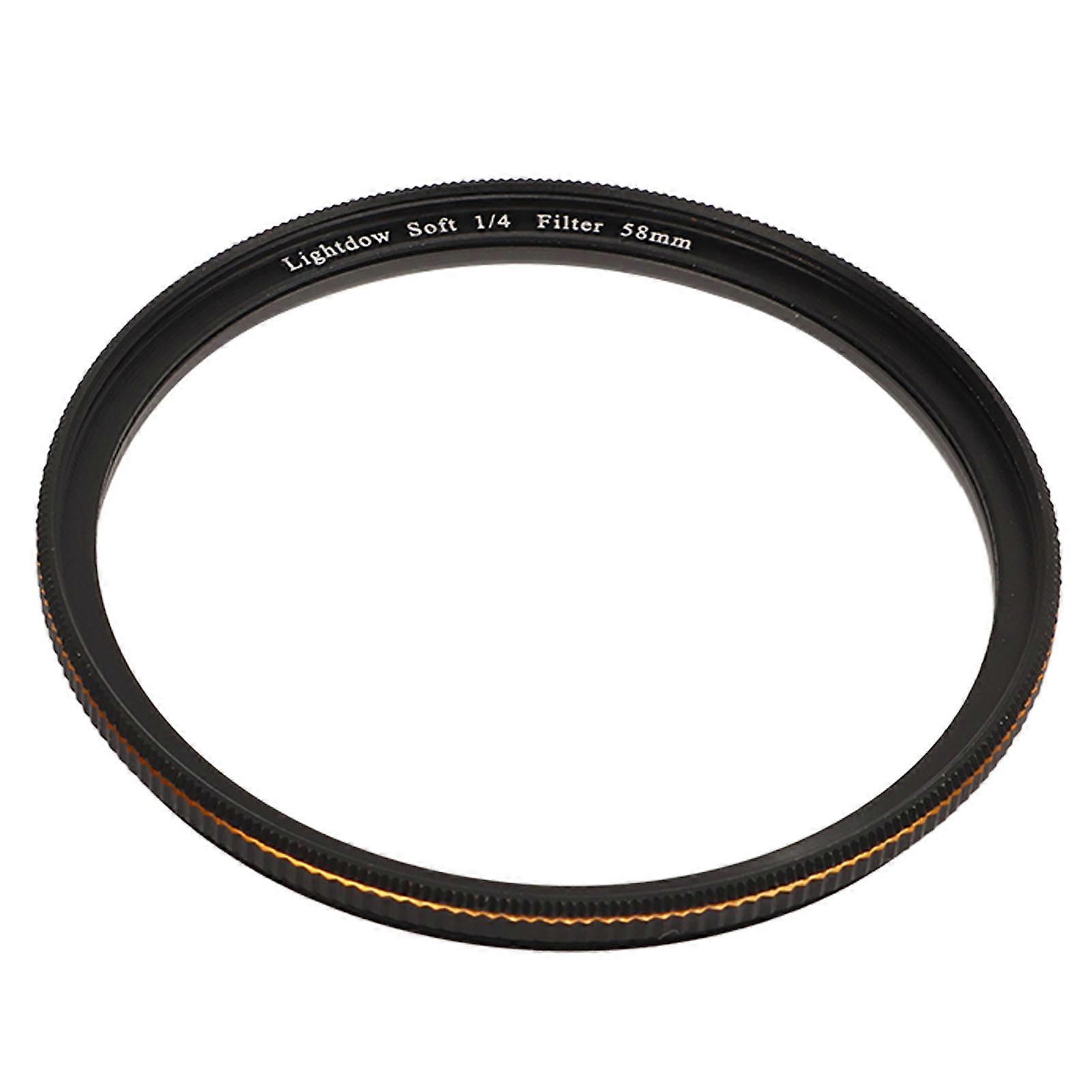 Soft Diffusion 1/4 Filter Mist Dreamy Cinematic Effect Filter Matte Frosted Optical Glass Filter for DSLR Camera Micro Lens 58mm