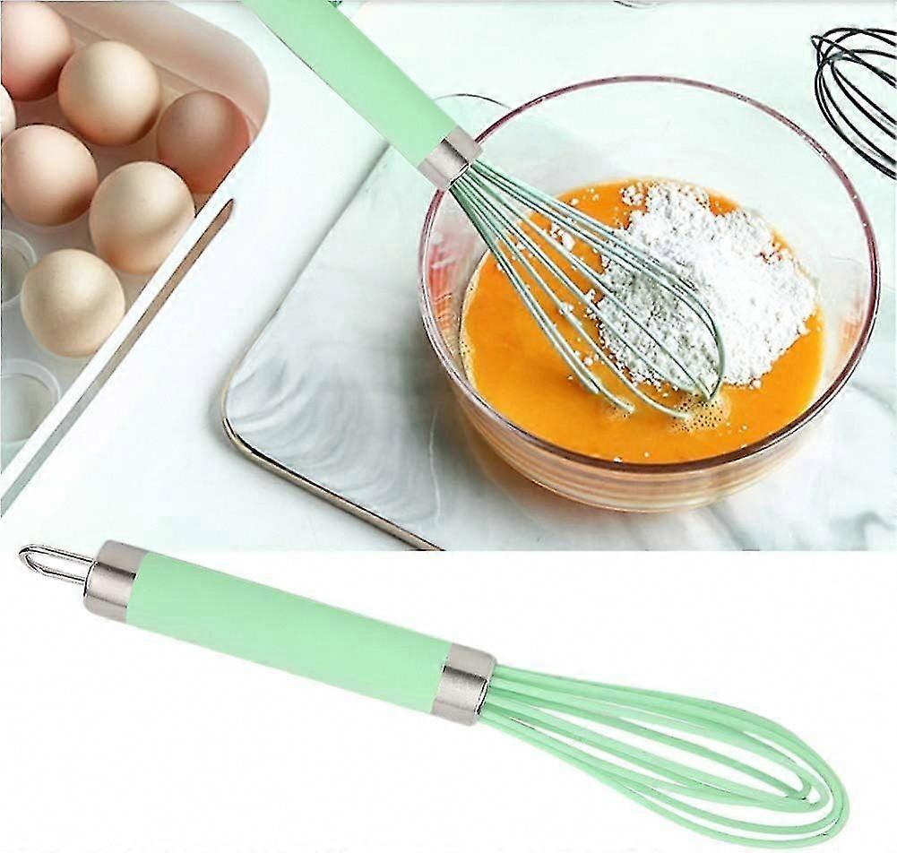 9.6 Inch Mini Silicone Whisk Handheld Egg Beater Blender for Kitchen Mixing