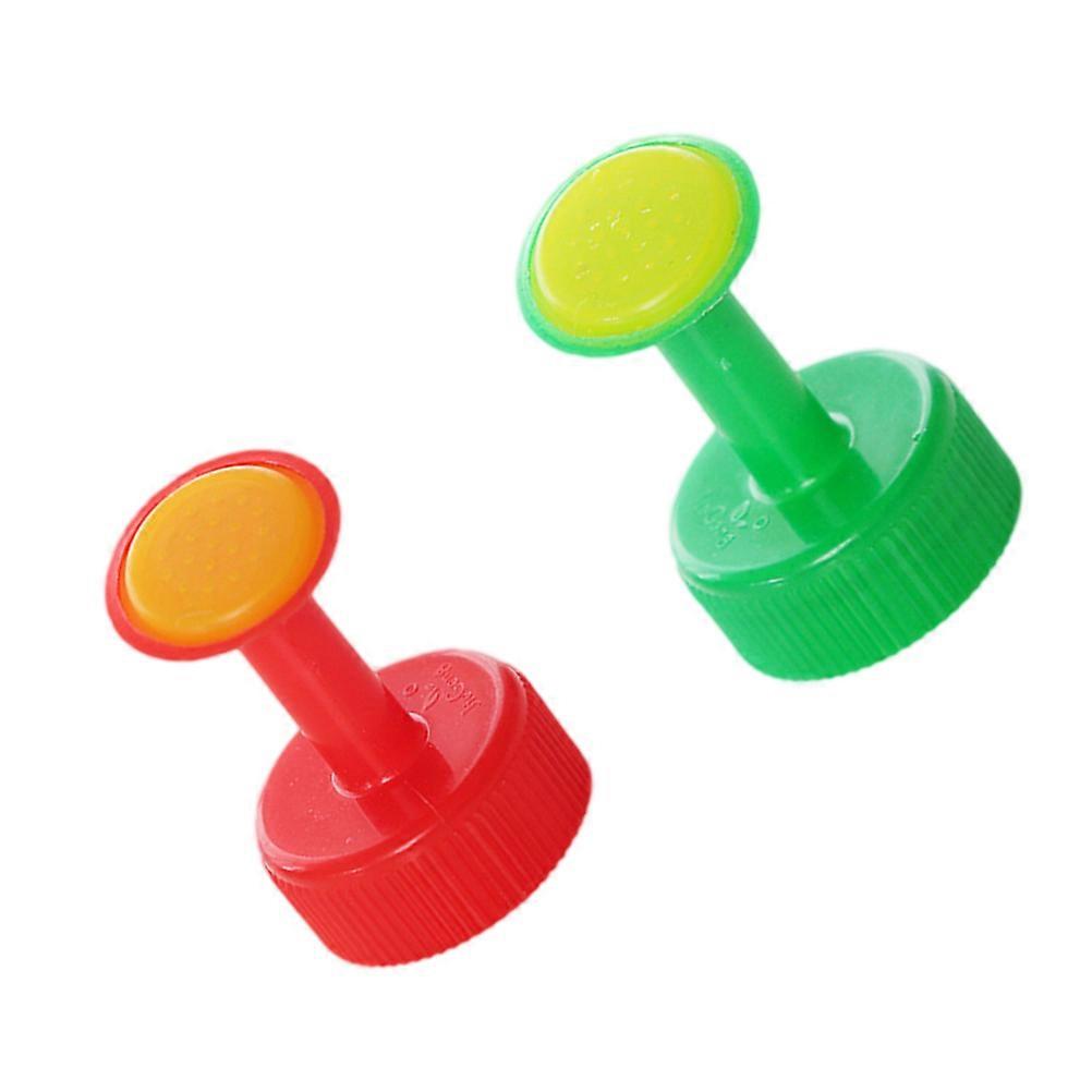 Garden Nozzles Household Portable Plastic Watering Flower Nozzle Red Simple Design Home Gardening 2Pcs
