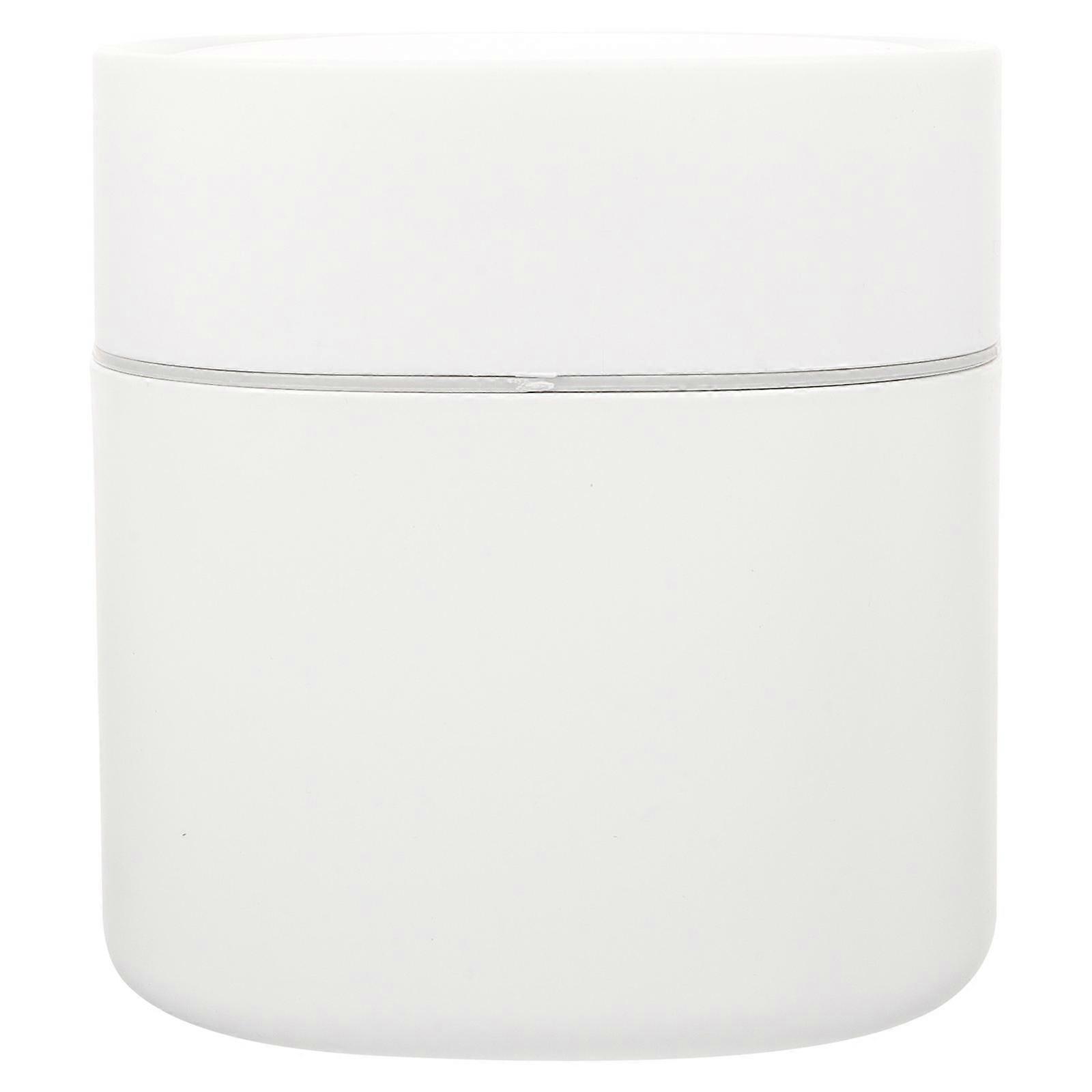 Desktop Trash Can for Storage Use Made of PP Material White Compact Size 4.72x4.72x5.51 Inches