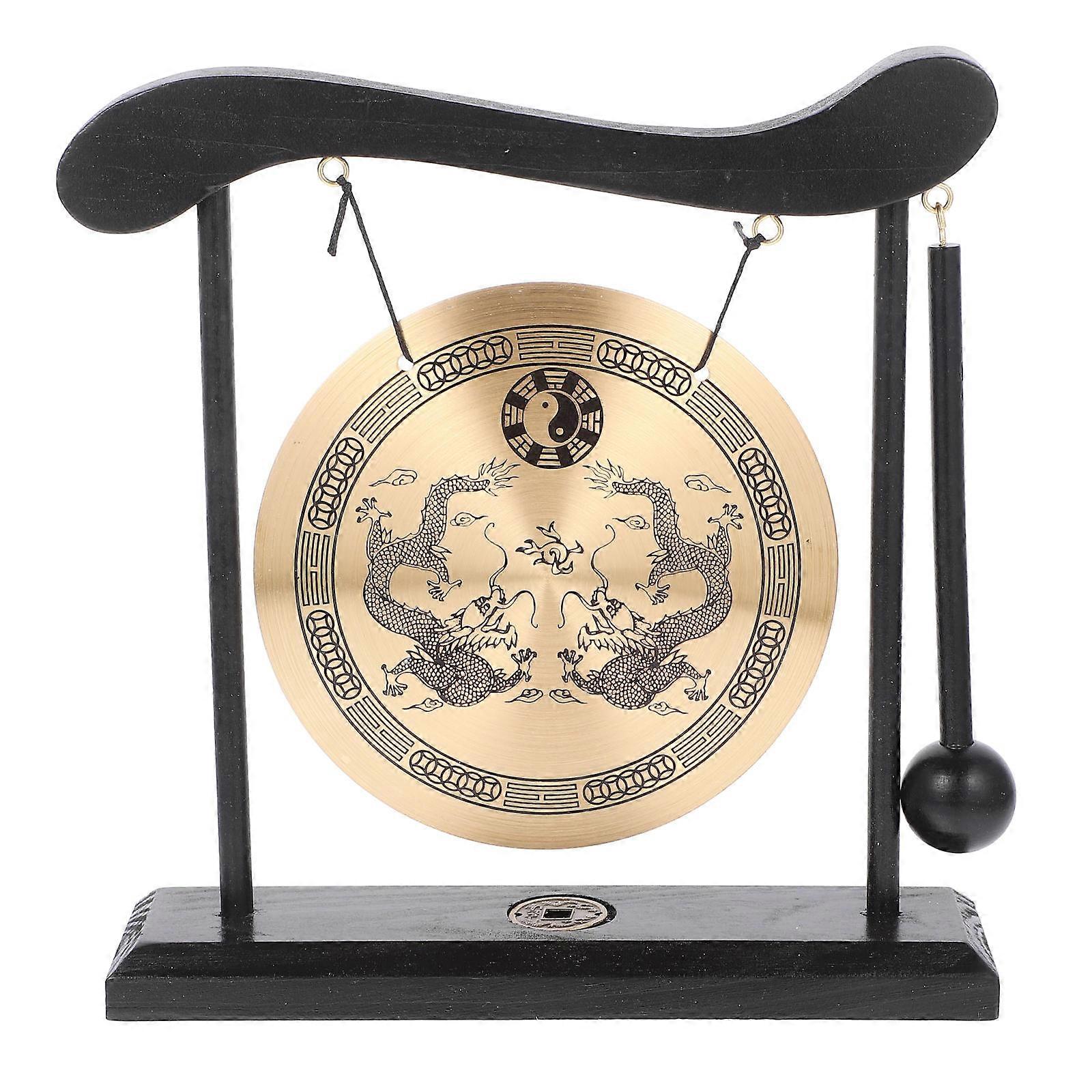 Luxurious Desktop Gong Ornament for Home and Office Decor – Elegant and Meaningful Design for Living Room or Workspace