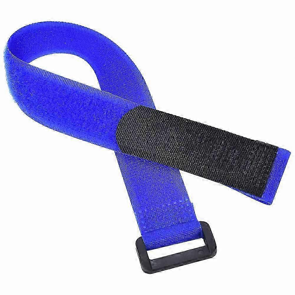 Blue Nylon Adhesive Tape Handlebar Straps for Bicycle �C Secure Tie Rope for Cycling & Bike Air Pump Accessories (Pack of Multiple)