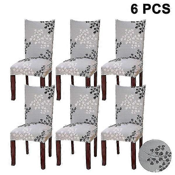 6 Pcs Super Fit Stretch Removable Washable Short Dining Room