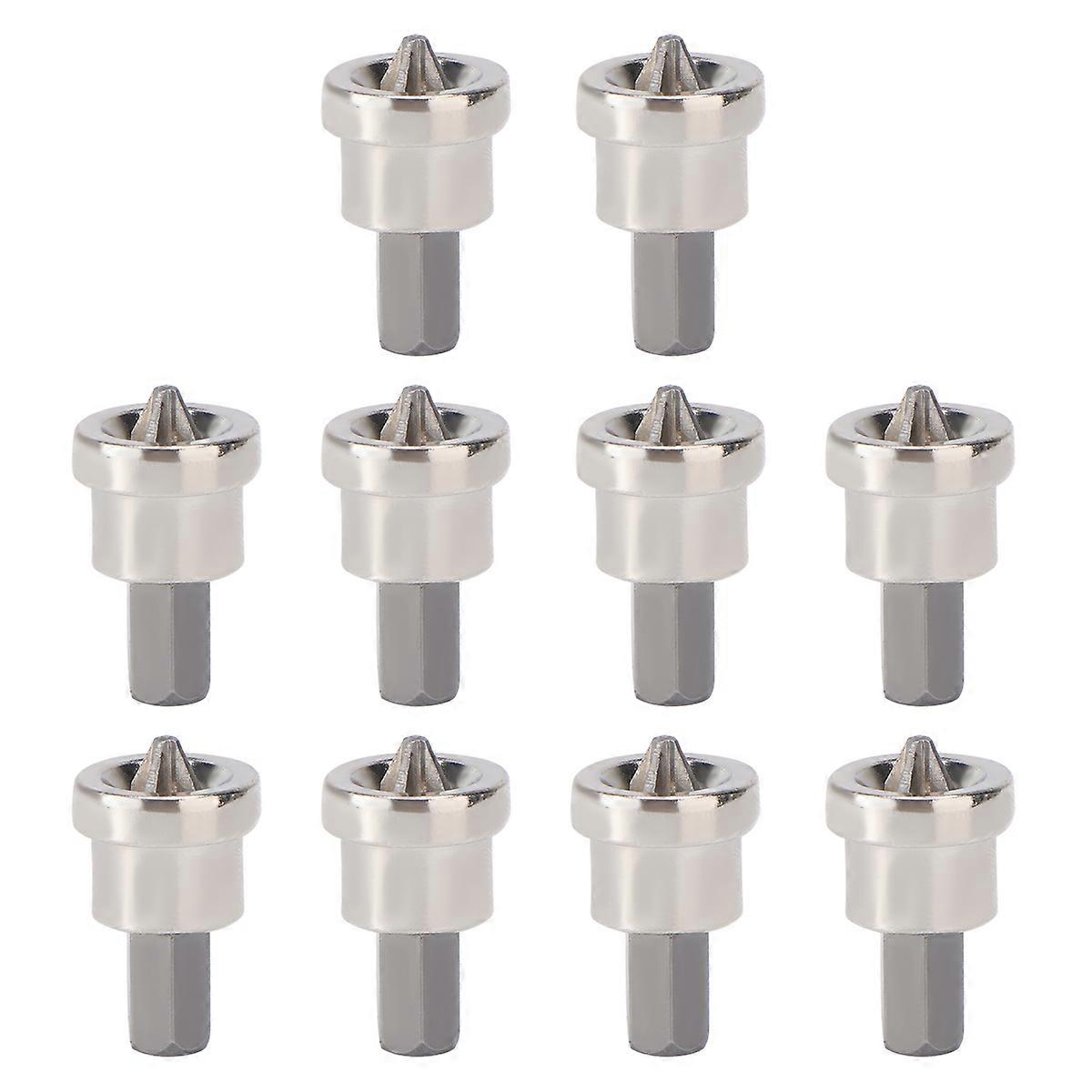 10pcs Hex Drywall Bits for Plasterboard Screws Locating with Depth Stop Design and Tool