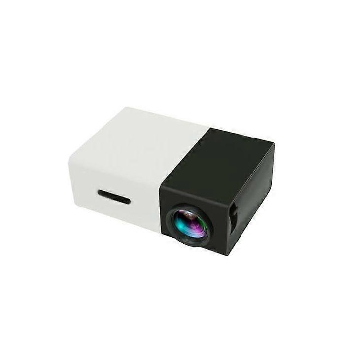Portable LED Projector Mini Home Theater with Remote Control 400 Lumens Black YONIS