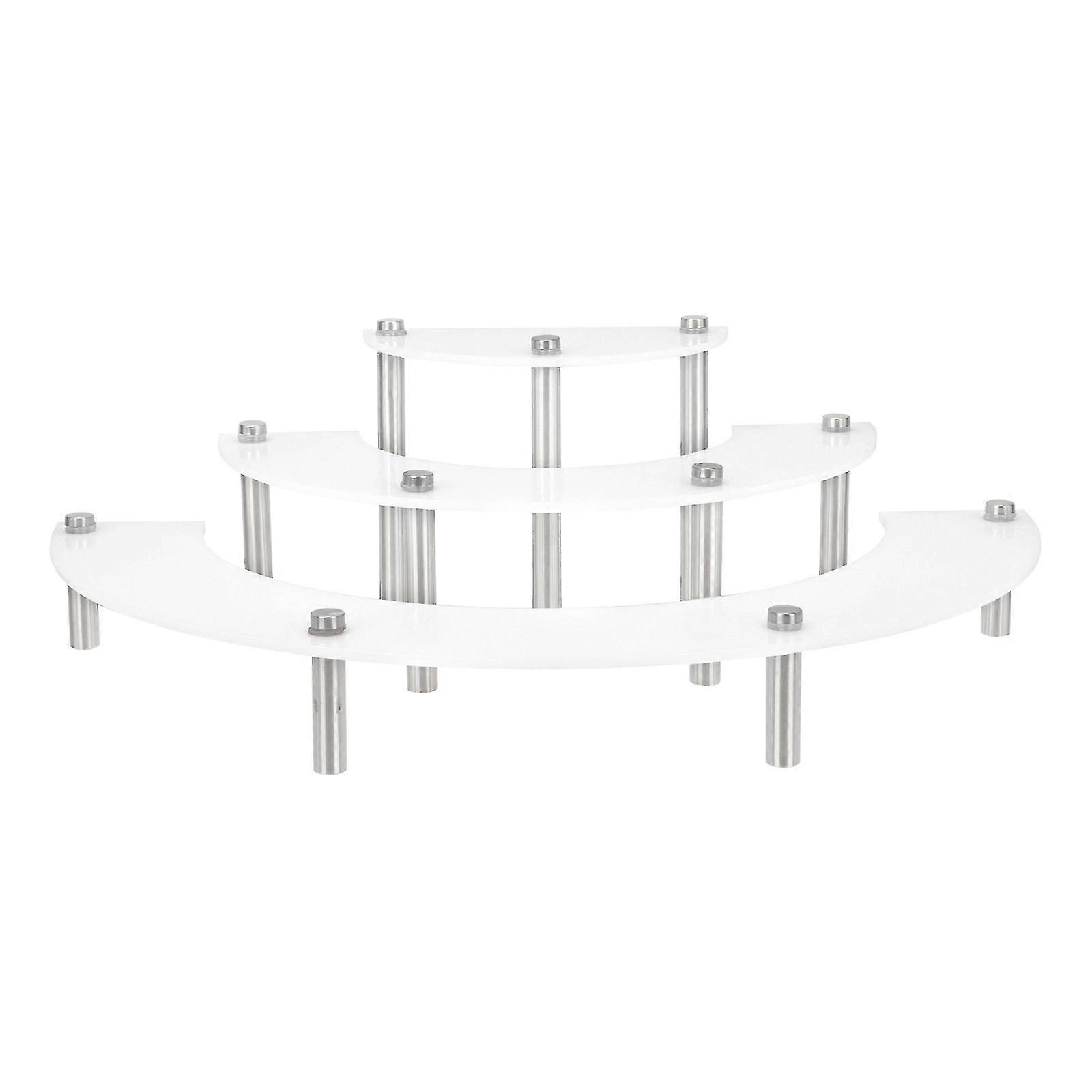 Dessert Display Tower Stand Holder Fruit Display Acrylic Party Use 40x20cm Simple Structure 1Pack