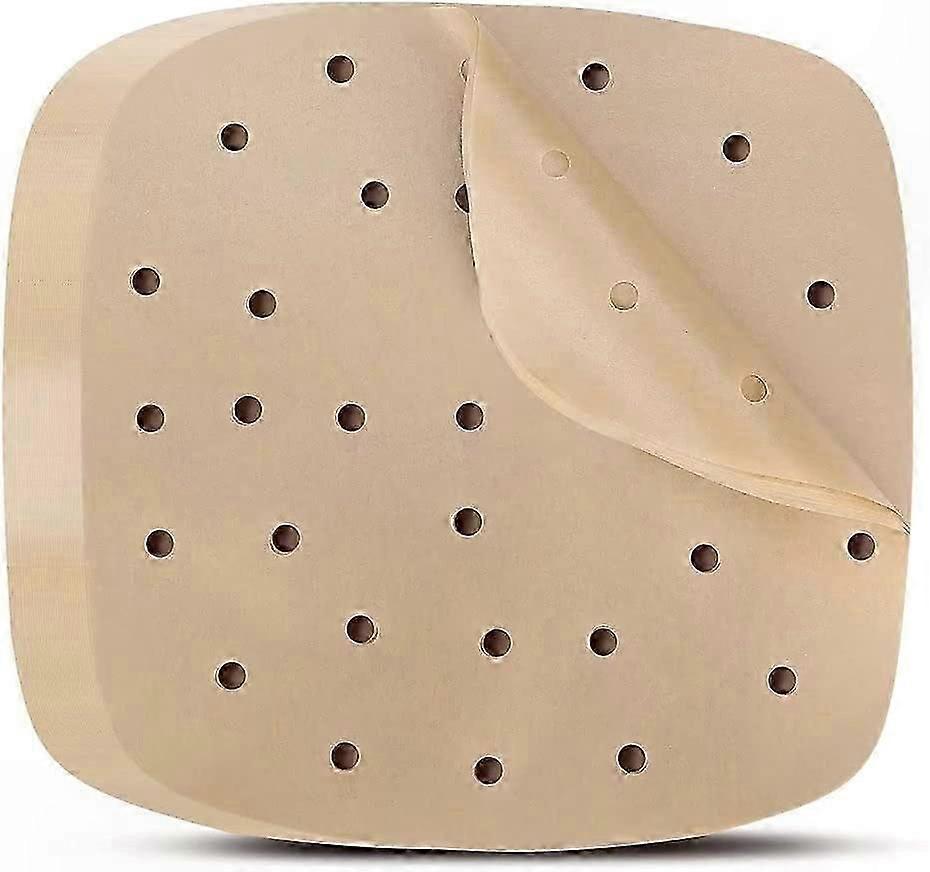 Parchment Paper Liners for Air Fryer, 200 Count, 7.8 Inch, Brown, Non-Stick Cooking Sheets