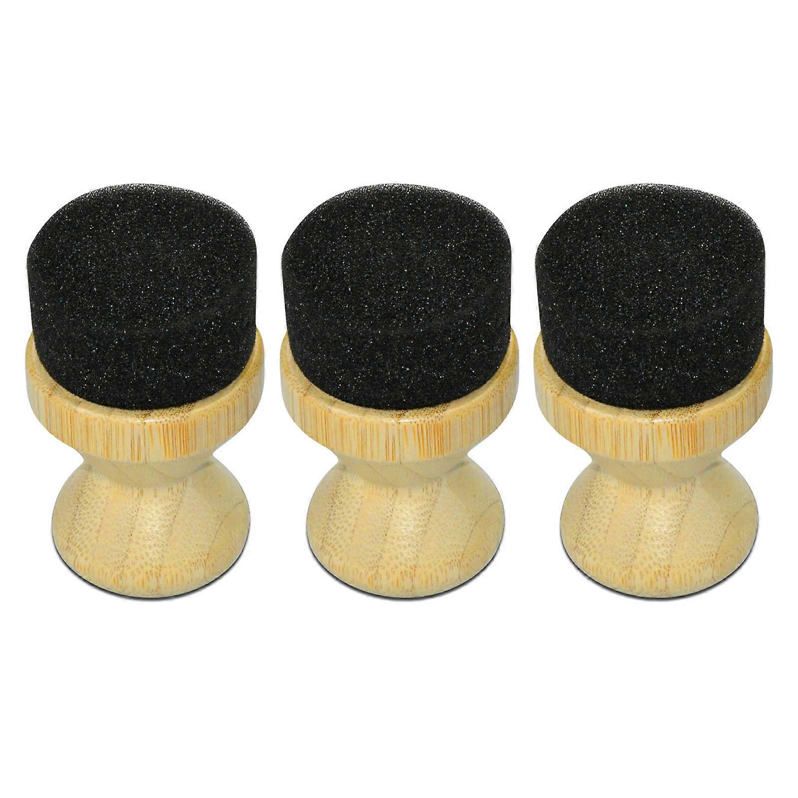 Set of 3  Mineral Oil Applicator Oil Wax Applicators for Efficient Care of Wood Cutting Boards and Cooking Utensils Multicolor