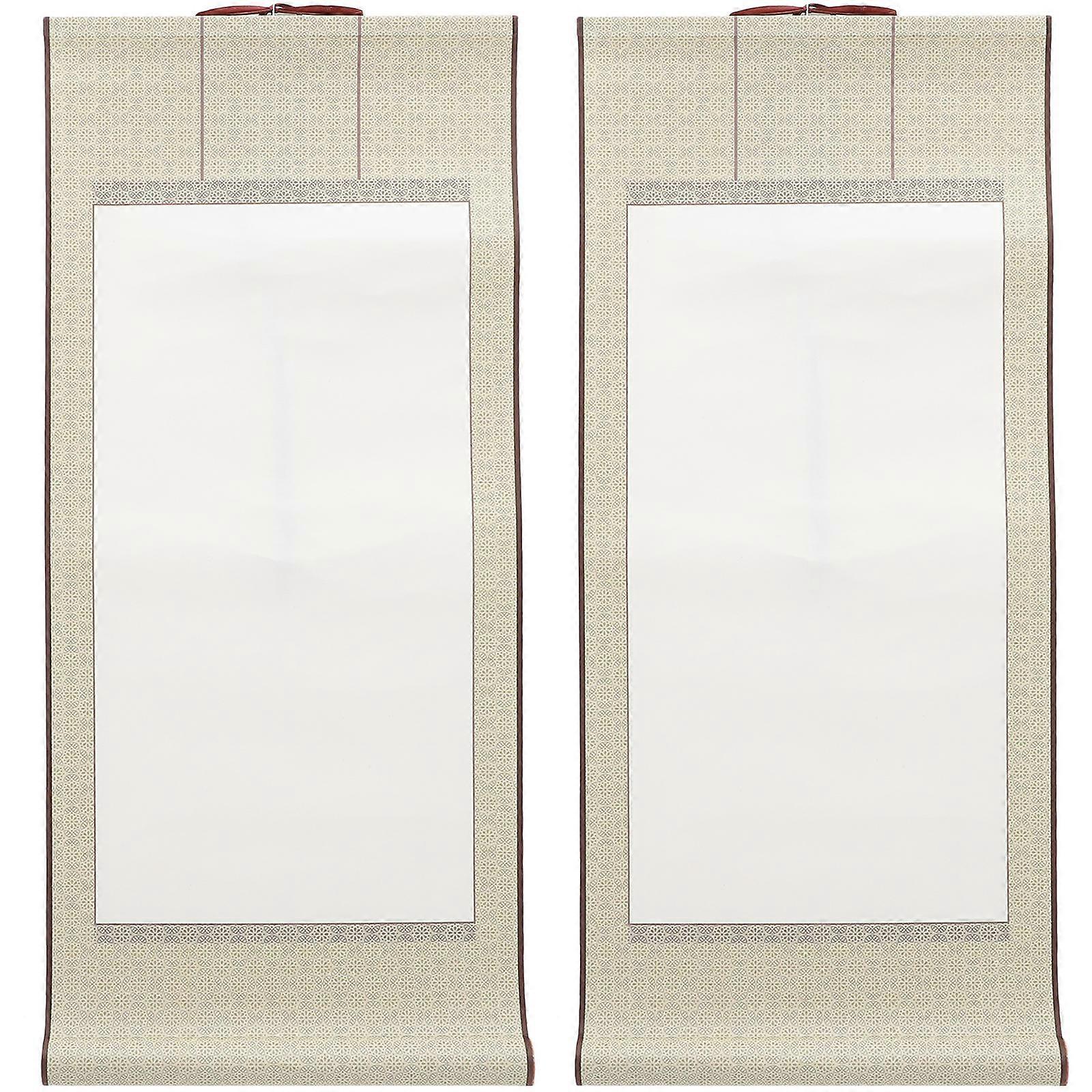 Chinese Rice Paper Scroll For Calligraphy Writing 70x30cm Perfect For Artists And Calligraphers 2Pcs