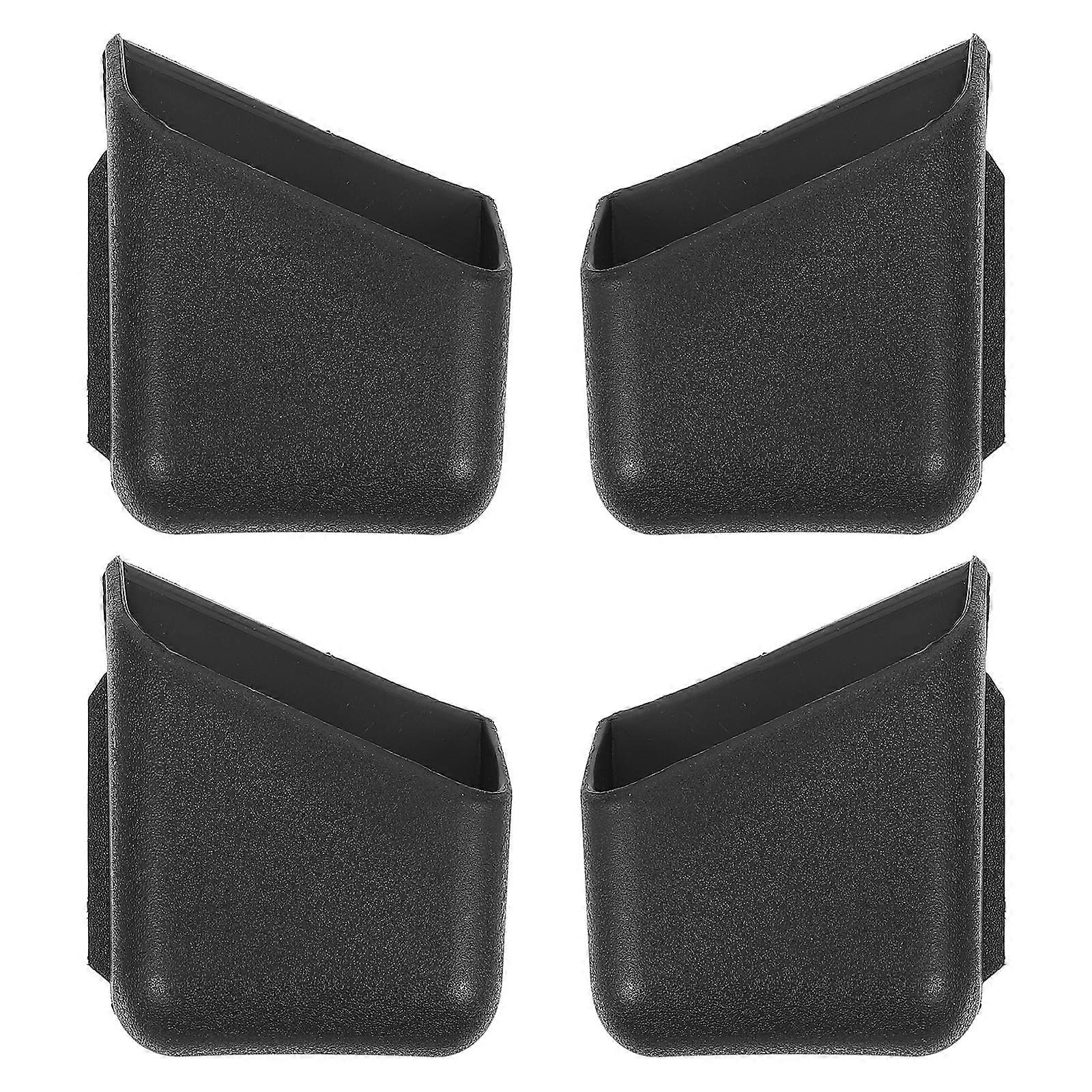 Car Storage Box Adhesive Organizer For Car Interior Organization 4Pcs Lightweight Plastic Rectangular Sunglasses Storage