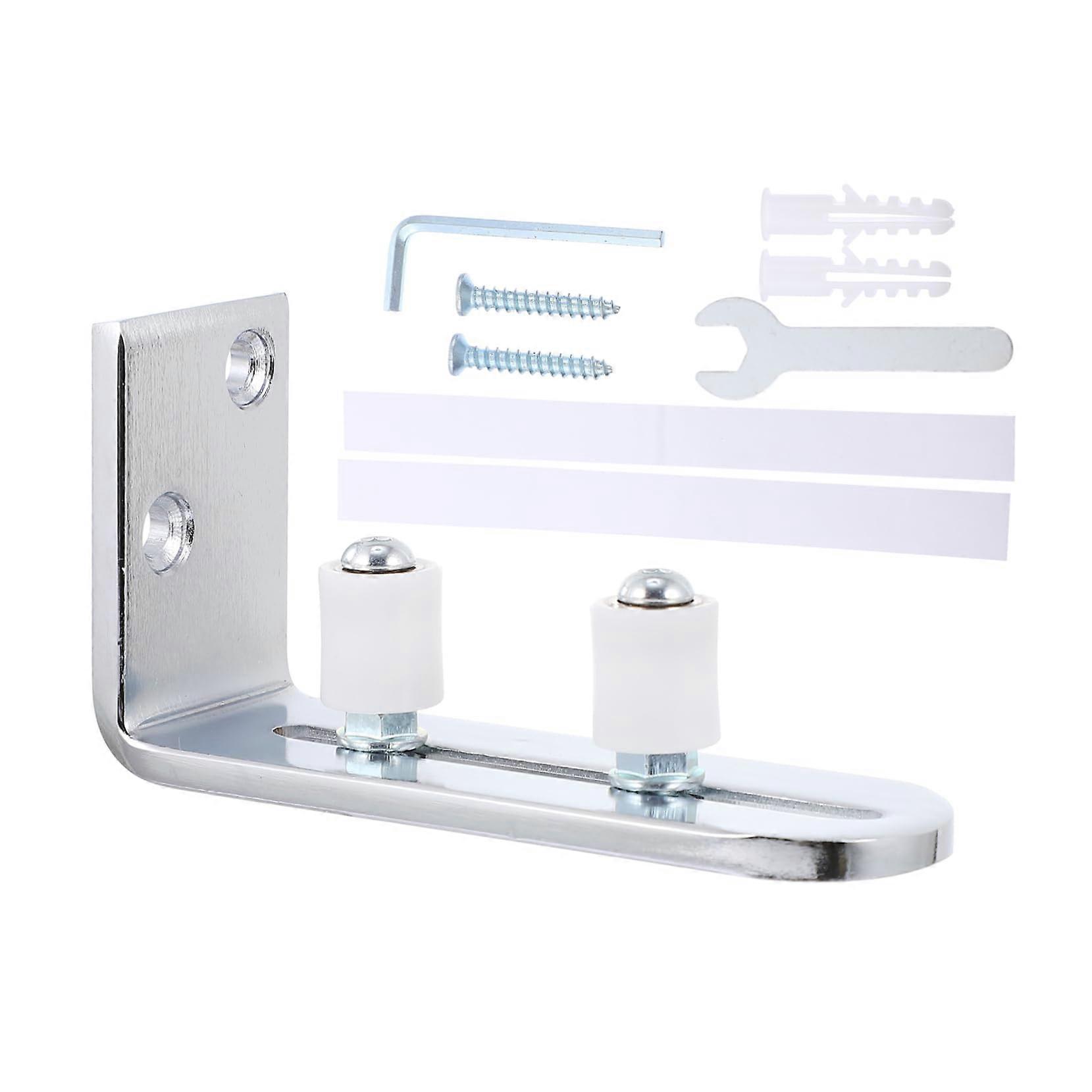 1 Piece Sliding Door Bottom Guide Adjustable Underfloor Guide for Barn Doors