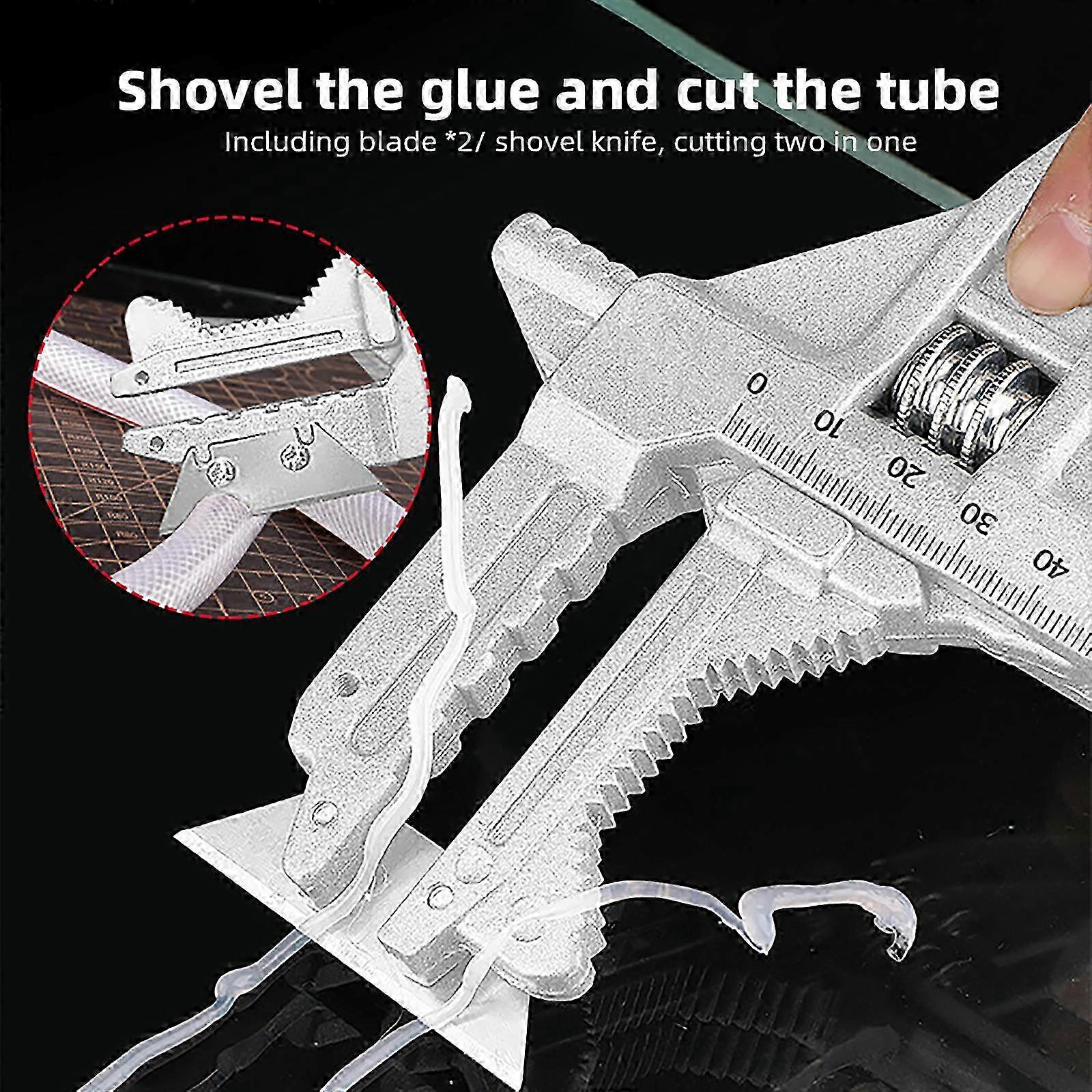 2025 Multi Functional Bathroom Wrench Versatile Bathroom Adjustable Wrench for Faucet Installation, Nut Removal, Pipe Cutting