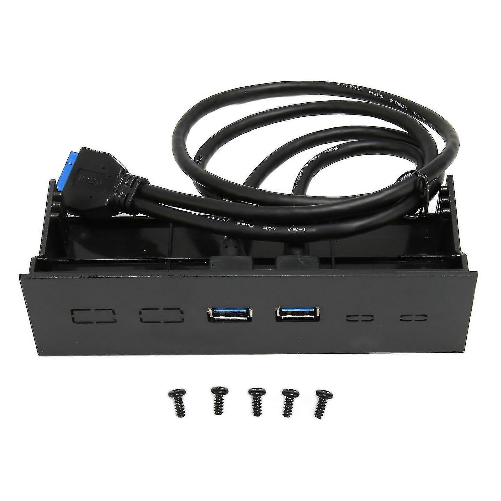 5.25-inch Front Panel 2-Port USB Port Optical Drive Front Panel USB 3.0 to 19-Pin