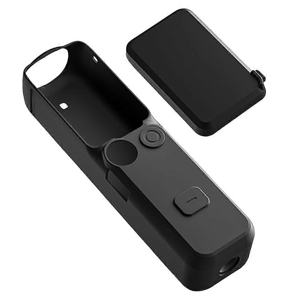 Silicone Protective Case for Pocket3 Camera, Non-slip, Shockproof, Compatible with Pocket3, Black, Ergonomic Design