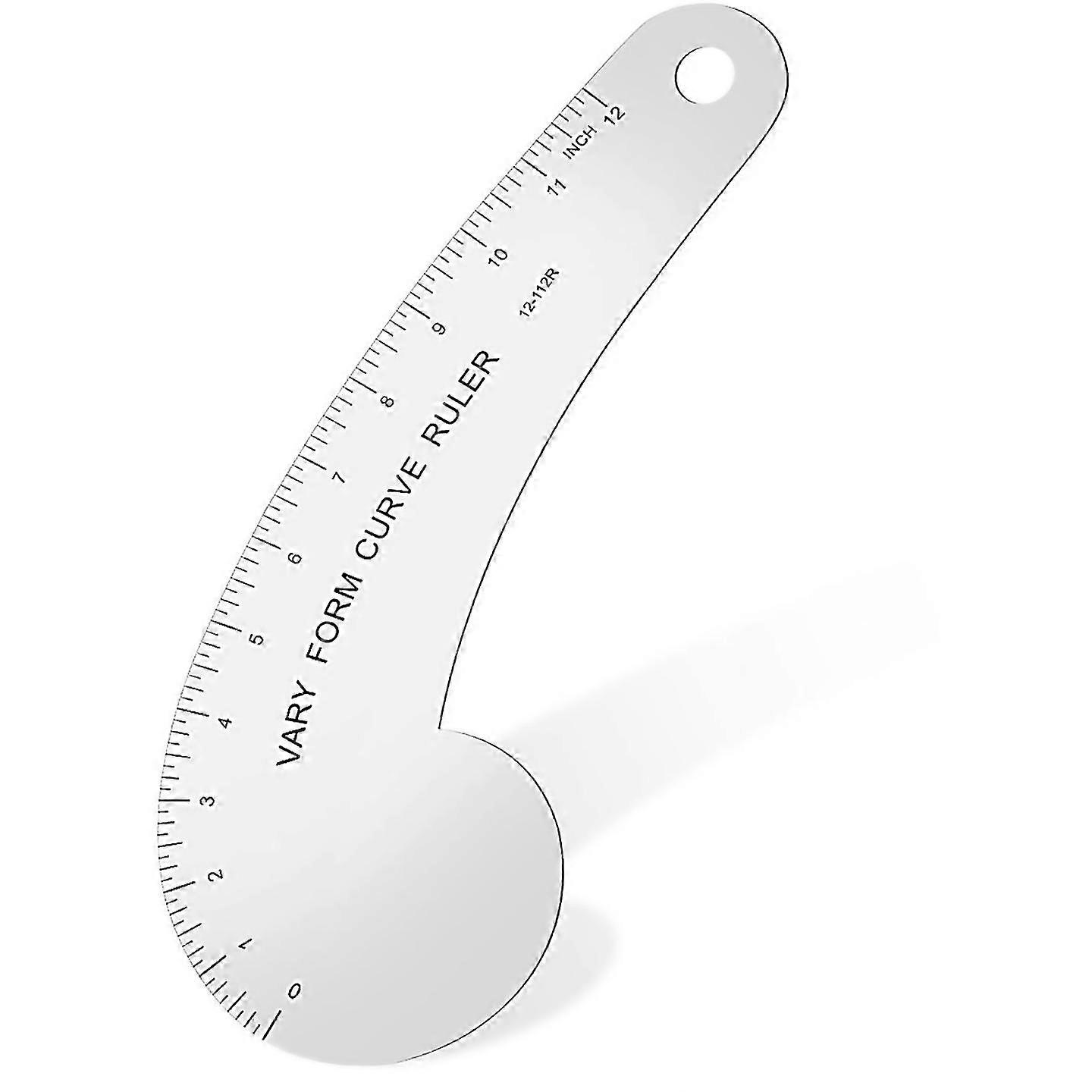 For vary form curve ruler 12inch solid metal french curve hip curve ruler for measuring sewing desig